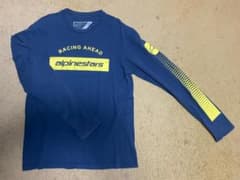 【値下げしました】Alpinestars 長袖Tシャツ ネイビー Mサイズのサムネイル