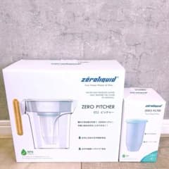 ZEROピッチャー 浄水フィルターTDS ZL-PT24W 未使用 TDSメーター付 ゼロピッチャー 2.4L 本体と交換用フィルターセット