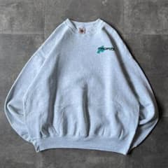 90s USA製 フルーツオブザルーム ロゴスウェット グレー XXL A736