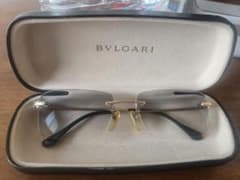 BVLGARI メガネ ツーポイント ゴールドフレーム(最終値下げ)のサムネイル