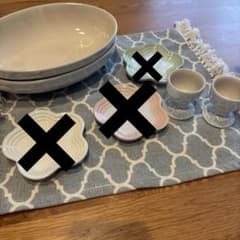 Thumbnail of 【値下げ中】ルクルーゼ食器セット（大皿2枚、エッグカップ2個）