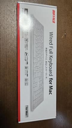 BUFFALO Wired Full Keyboard for Mac 未開封品のサムネイル