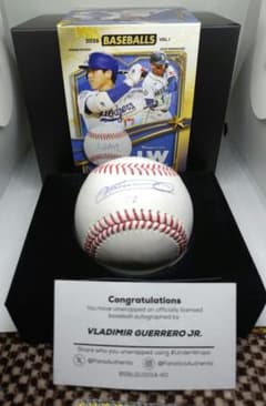 直筆サイン入りボール Vladimir Guerrero Jr Fanatics - メルカリ