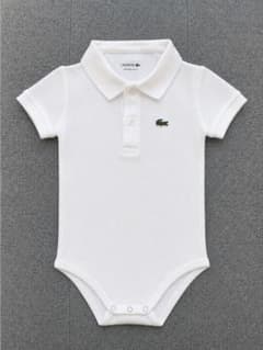 LACOSTE ホワイト ポロロンパース 12Mのサムネイル