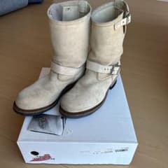 RED WING 8268 エンジニアブーツ ベージュ スエード 9Dのサムネイル
