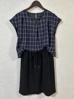 m.f.editorial ドッキングプルオーバー チェック柄 L ワンピースのサムネイル