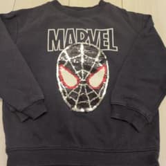 H&M MARVEL Spider-Man Sequin Sweatshirt 110-116
