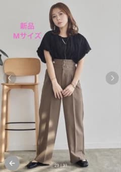 yumi バルーンスリーブジャガードブラウスのサムネイル