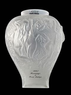LALIQUE 1995 Hommage à René Lalique 花瓶 - メルカリ