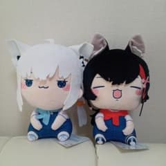ホロライブ　もちぴこBIGぬいぐるみ　白上フブキ　大神ミオ ホロライブプロダクション もちぴこBIGぬいぐるみ〜白上フブキ＆大神
