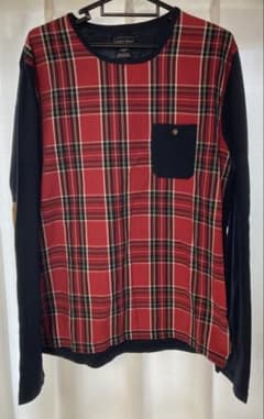 ZARA MAN チェック柄長袖カットソー M