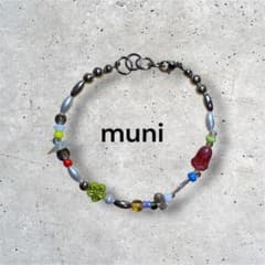 カラフルビーズ ブレスレット ハンドメイド - メルカリ