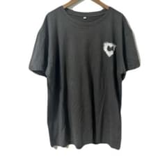 SHEIN バックプリント Tシャツ XXXXL 綿100% ハート 黒 4XLのサムネイル