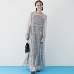 <J>mystic パイピングレースキャミワンピースSET mystic [森川企画]パイピングレースキャミワンピースSET - メルカリ