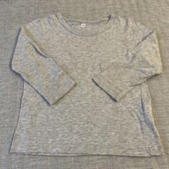 無印良品　クルーネック長袖Tシャツ100のサムネイル