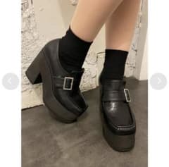 EATME ベルトローファーシューズ M 23.5cm blackのサムネイル