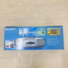 未使用品 SONY ソニー レトロ ラジカセ シルバー CFS-E2TV - メルカリ