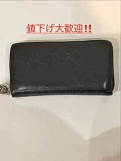 GUCCI グッチ シマ ラウンドファスナー 長財布 ブラックのサムネイル