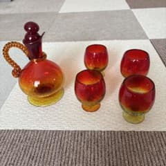琉球グラス ピッチャー1個とグラス4個のセットです。 - メルカリ