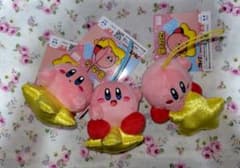 星のカービィ　ワープスターカービィマスコット　ぬいぐるみ　マスコット　3種コンプ