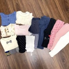 女の子　80 まとめ売り　秋冬春　13着のサムネイル