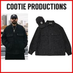 希少美品 COOTIE グレンチェックCPOジャケットM ＆限定キャップ セット