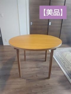 しろくま様専用 unico KIRP ラウンドダイニングテーブル Φ1000 - メルカリ