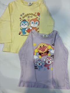 アンパンマン キャラクタープリントTシャツ 長袖2枚セット 95cmのサムネイル
