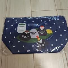 新品 Suicaのペンギン ほんのり屋 ふわふわ保冷巾着トート ネイビーのサムネイル