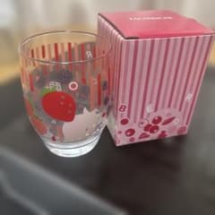 쇼와 레트로 타치요시 유리 컵 베리 무늬