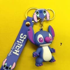 ディズニー スティッチ キーホルダー シリコン製 約10cm - メルカリ