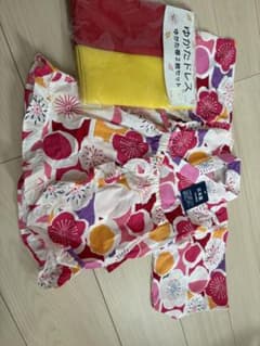 ゆかたドレス ゆかた帯2枚セット 日本製のサムネイル