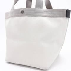 【定番・極美品】エルベシャプリエ ハンドバッグ トートバッグ レザー ホワイトのサムネイル