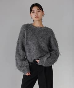 テディベアーシャギークロップドプルオーバーのサムネイル