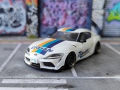ホットウィールカスタム 日産 R33 GTR 銀 アルミリム☆段リム☆トミカ