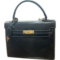 【人気】M&K TOKYO ハンドバッグ カデナ 黒 レザー 南京錠 A4収納可 大人気✨ノーブランド ハンドバッグ カデナ 南京錠 鍵付き レザー 2way