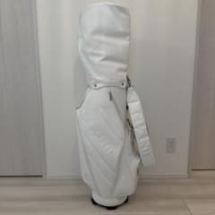 完売品・美品】デサントホワイトレザーキャディバック - メルカリ