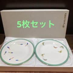 未使用箱入☆香蘭社 仲良しシリーズ 中皿 5枚セット - メルカリ