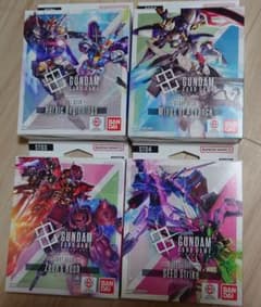 ガンダムカードゲームスタートデッキ 4種【ボーナスパック開封済】
