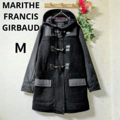 定価5.7万 マリテフランソワジルボー ウール ダッフルコート M グレー マリテフランソワジルボー 異素材切替ダッフルコート ダークグレー