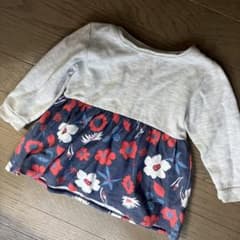 フラワープリント 長袖カットソーのサムネイル