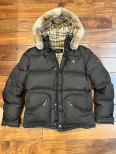 【美品】Burberry BLACK LABEL ラビットファー　ダウン　Mのサムネイル