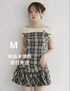 andmary Karen check mini dress size M - メルカリ