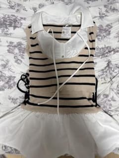 amerge folleta 3piece set up beige アメルジュ