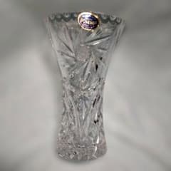 BOHEMIA ハンドカット クリスタル 花瓶 チェコスロバキア製 - メルカリ