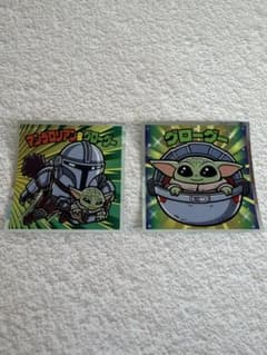 スターウォーズ ビックリマンシール マンダロリアン＆グローグー 2枚セットのサムネイル