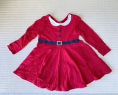 クリスマス　サンタのワンピース（86cm）のサムネイル