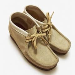 クラークス ワラビー スエード ベージュ UK5 約24cmメンズ レディース