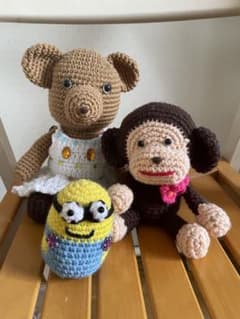 ハンドメイド あみぐるみ 3体セットのサムネイル