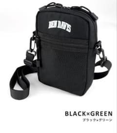 BEN DAVIS ショルダーバッグ ブラック×グリーンのサムネイル